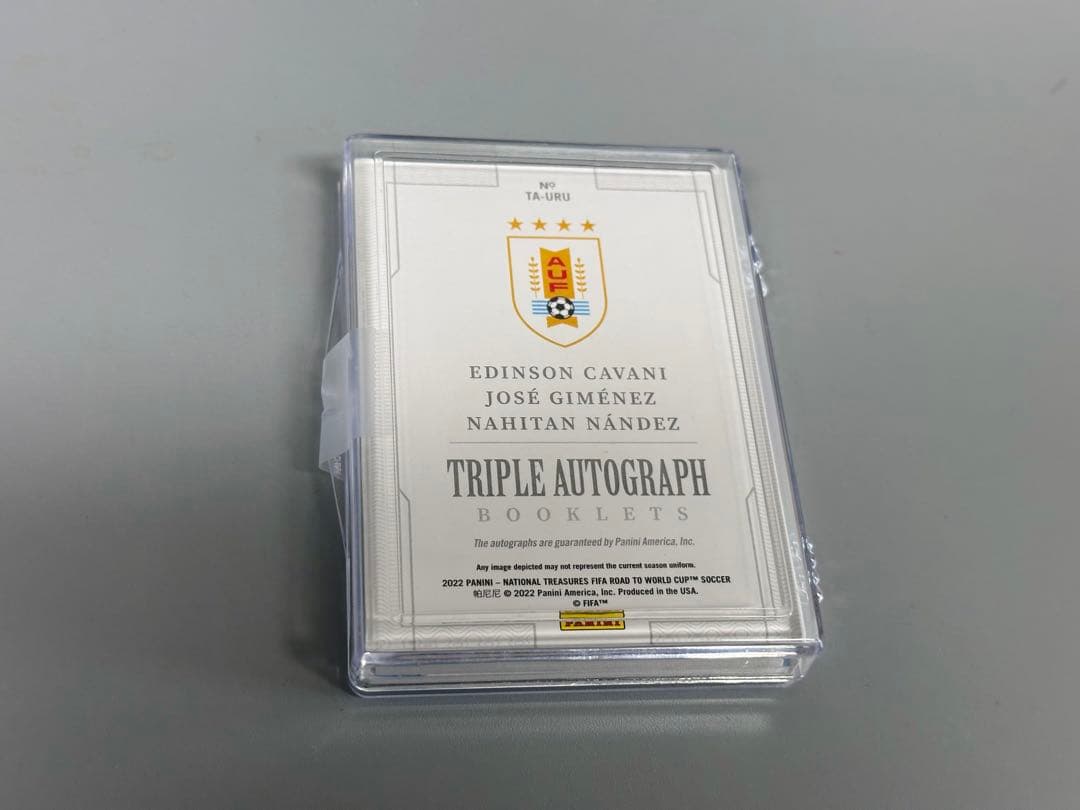 24/49 PANINI National Treasureウルグアイ3人サイン