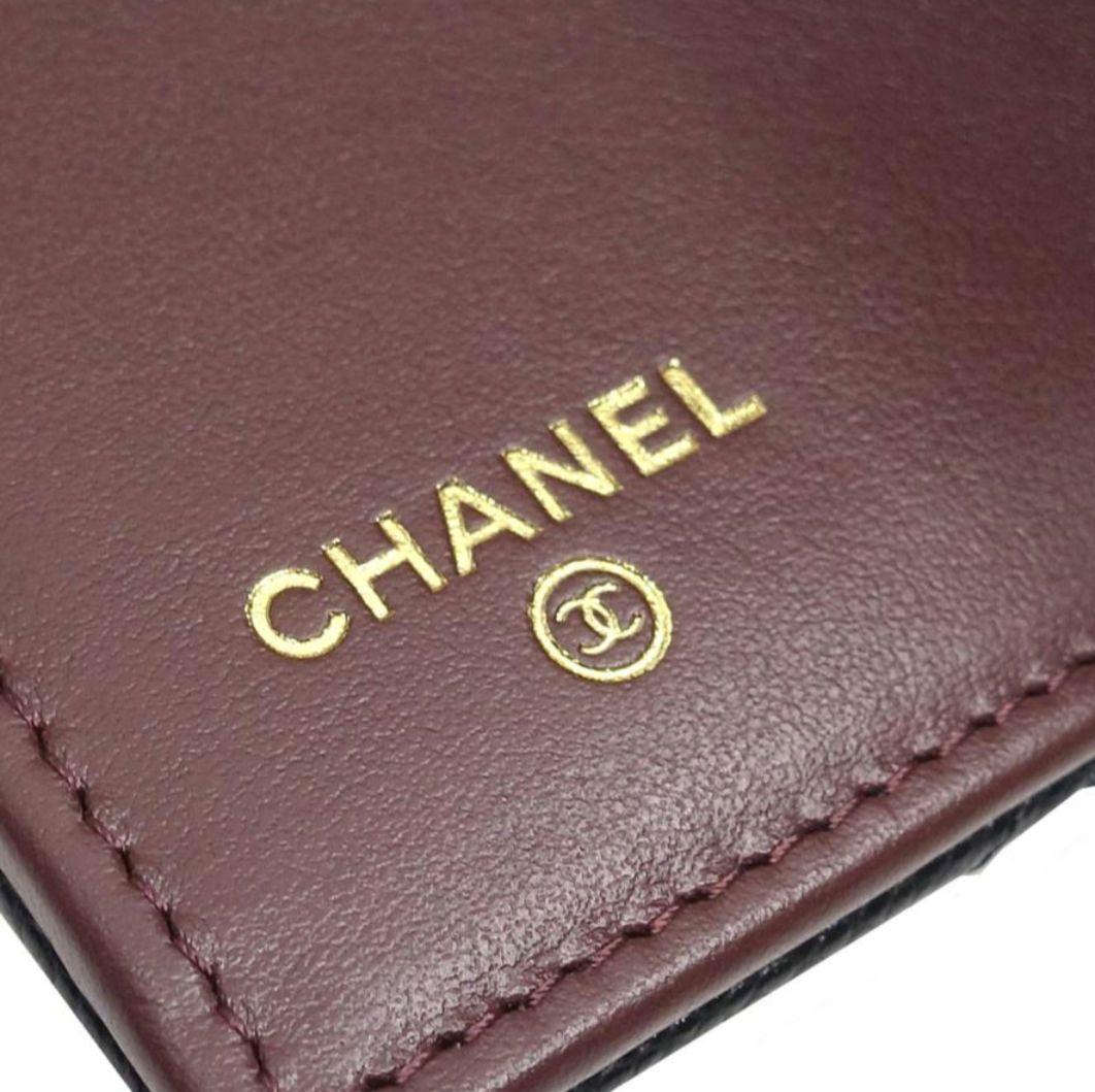 ちよ☆様　シャネル マトラッセ 三つ折り AP0229B キャビアスキン