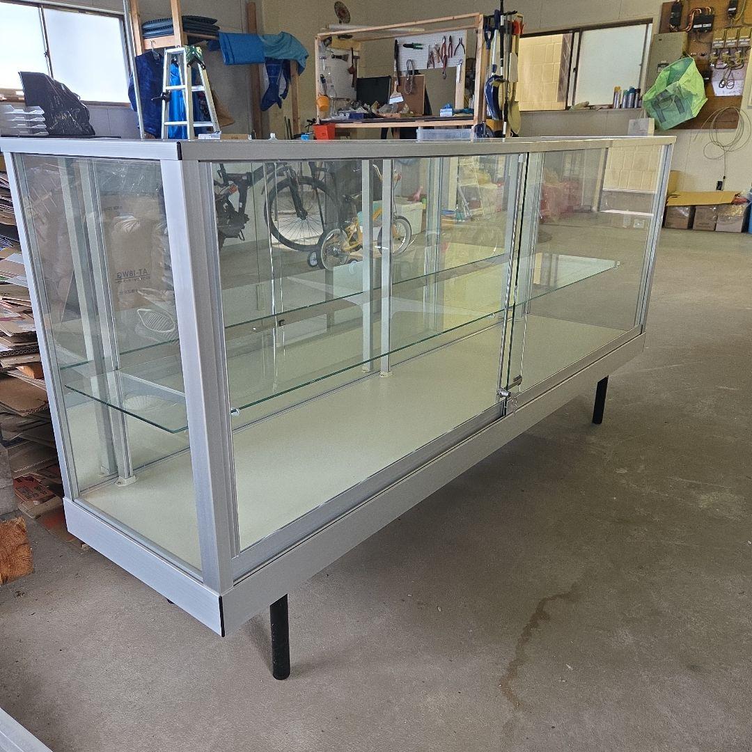 【引き取り限定】ガラス製ディスプレイケース 180cm