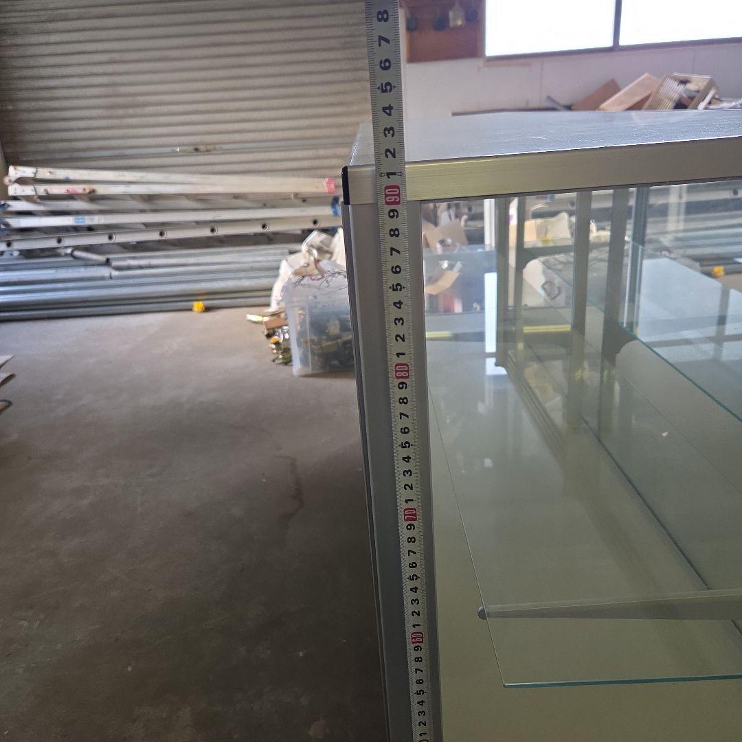 【引き取り限定】ガラス製ディスプレイケース 180cm