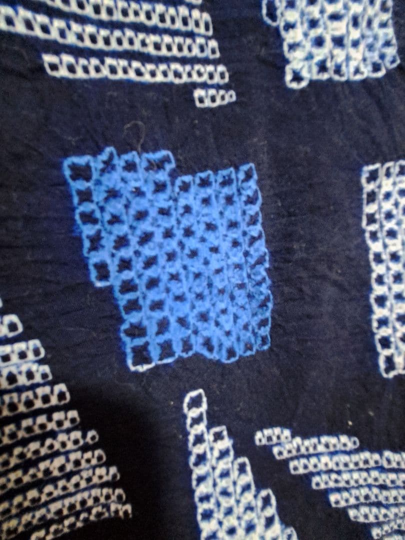 絞り浴衣 有松絞り 石畳