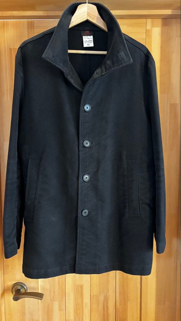 フレンチワーク　べトラ ブラックモールスキン ワークコート フランス製 Lサイズ