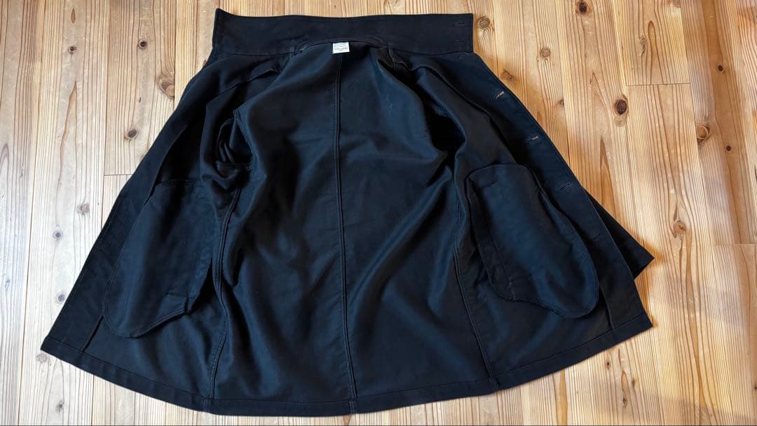 フレンチワーク　べトラ ブラックモールスキン ワークコート フランス製 Lサイズ