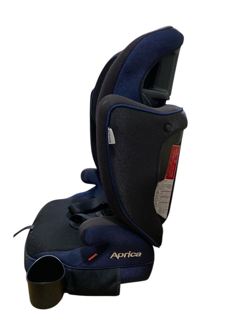 人気商品 Aprica アップリカ ジュニアシート ネイビー カップホルダー付き