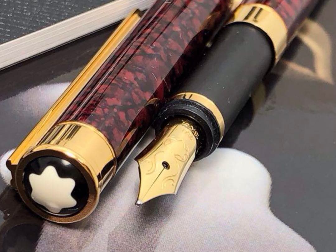 ⭐️金運・幸運を呼ぶパワーストーン⭐️レッド瑪瑙デザイン⭐️モンブラン⭐️ノブレスドゥエ