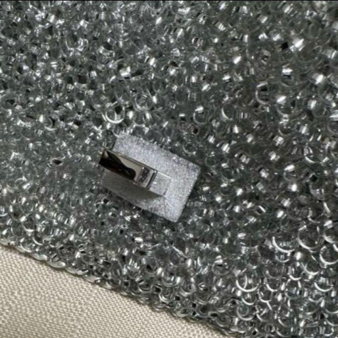 【未使用】アンテプリマ ペルラ グリッター ショルダー ミディアム シルバー