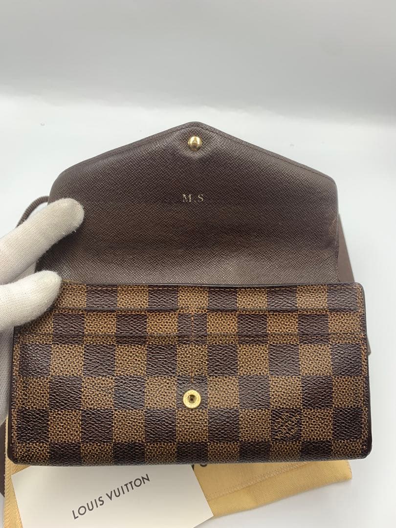 ✨ルイヴィトン✨ポルトフォイユ　サラ　ダミエ　カード16枚　長財布 P55