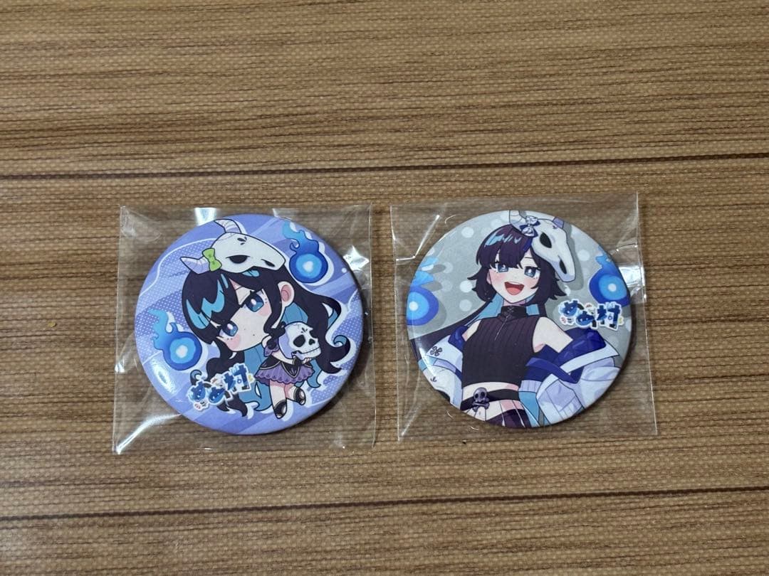 めめんともり　めめ村　ポップアップ　缶バッジ