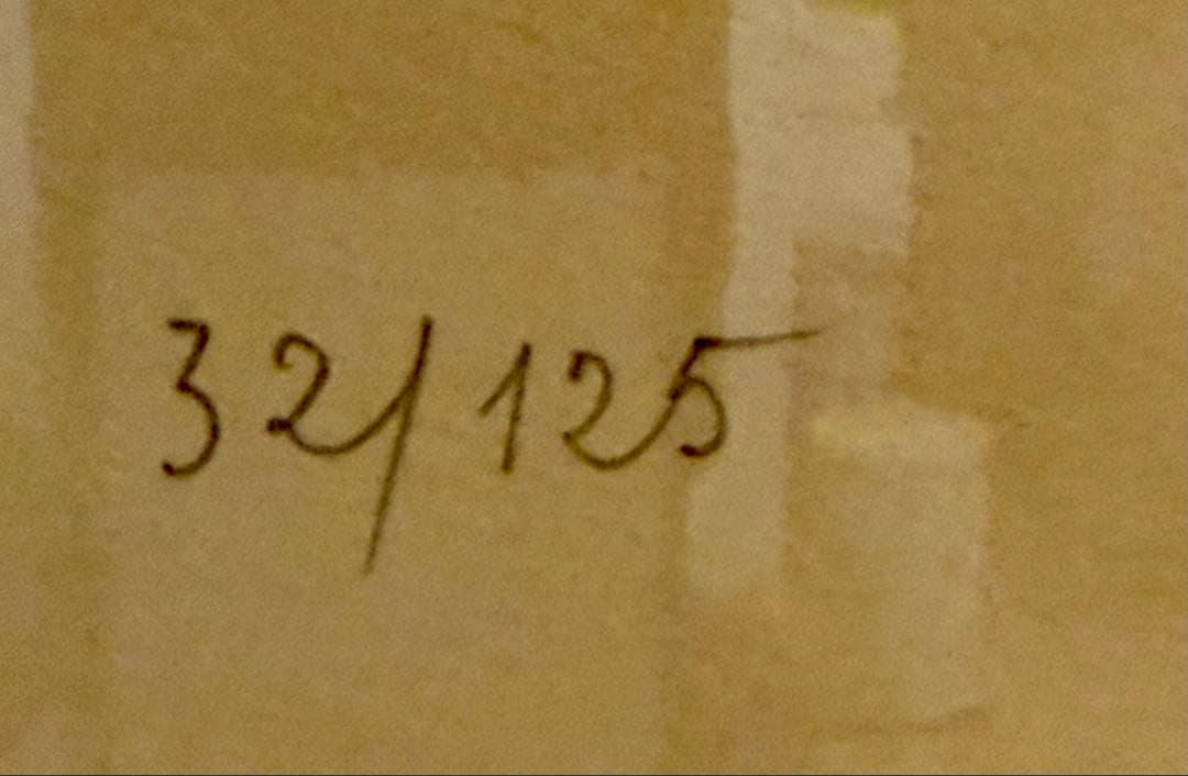 ベルナール・ビュッフェ サイン入り 限定版画 32/125 額装