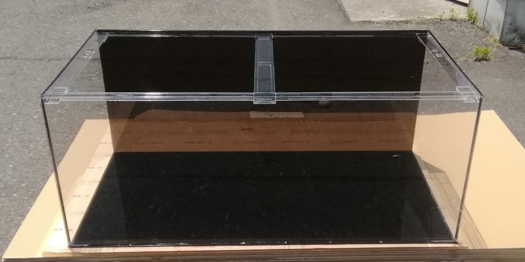 アクリル水槽 二面黒 四面10㍉ W120 D60 H45 ワンオフ 佐川発送