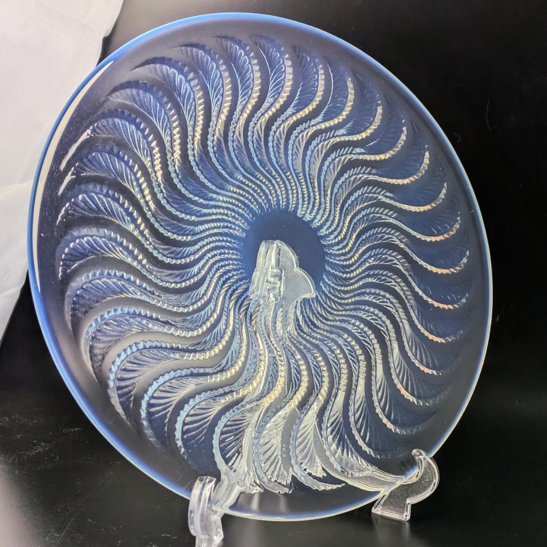 ルネ ラリック オパルセント皿 アクティニア イソギンチャク 1933年頃作品