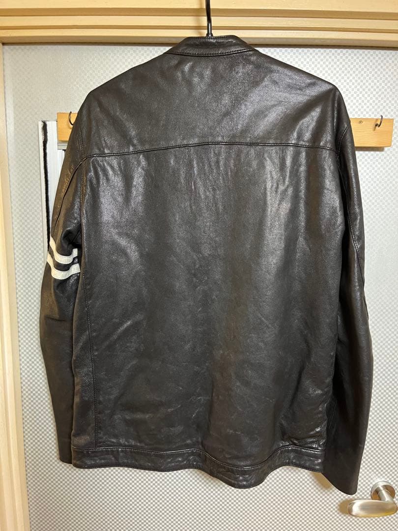 ヒステリックグラマー セミダブルレザーライダースジャケット 黒 L 検ルイスレザ