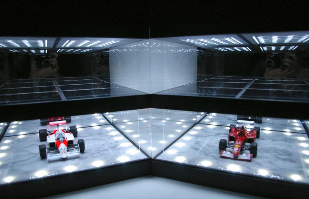 Noel・ハニカム照明/黒基調・2層式ディスプレーBOX・ネオジオラマ