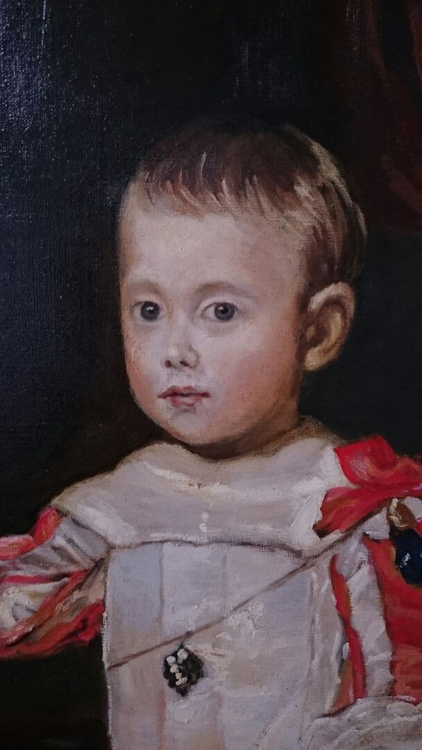 ベラスケス 油彩模写F５０ 117×92㎝ フェリペ王子