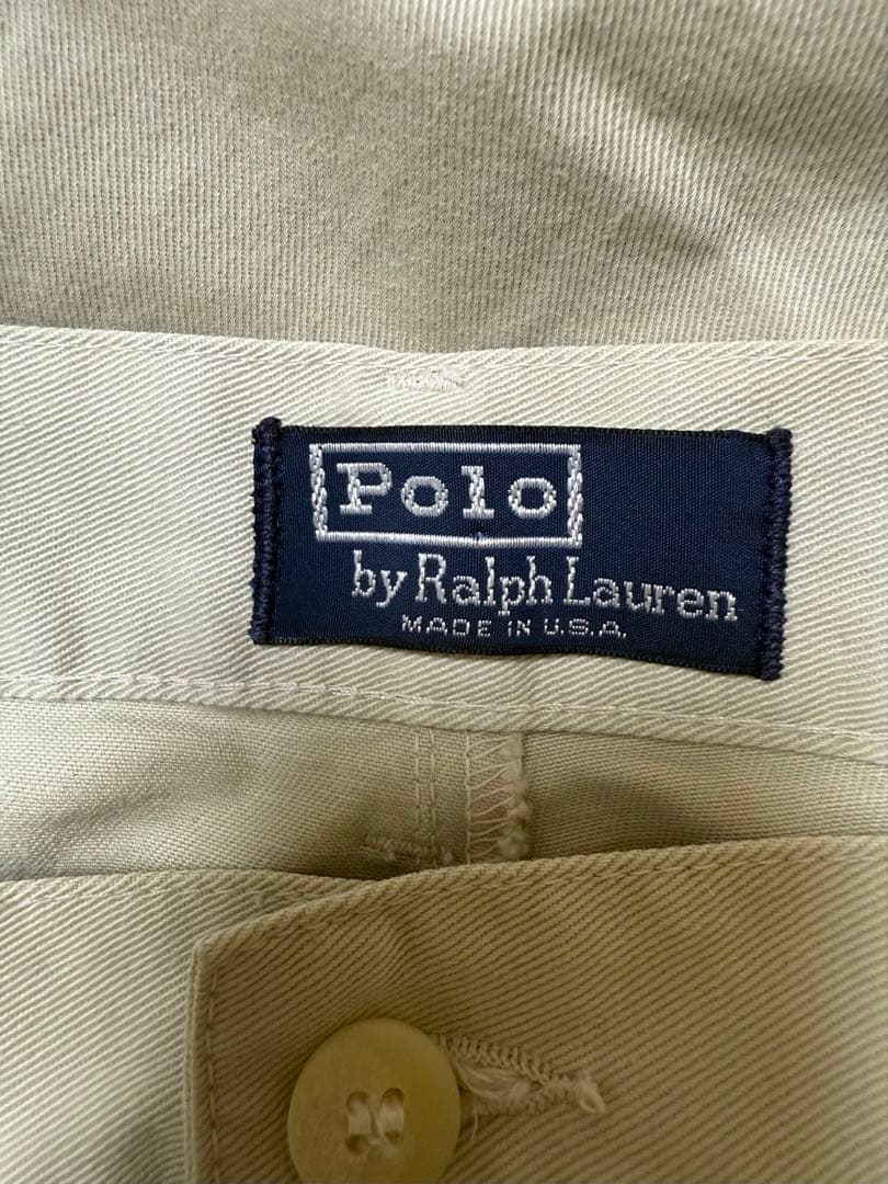 90's ラルフローレン チノ　初期タグ　34✖️30 USA製
