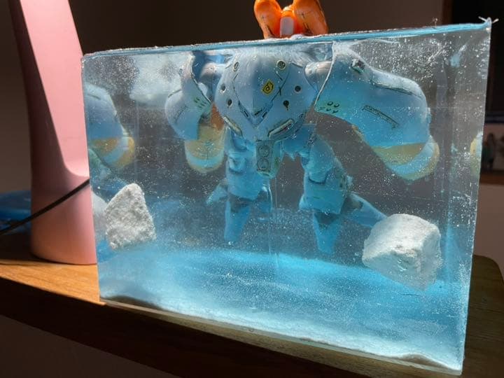 ハイゴッグ　水中航行ジオラマ　受注製作