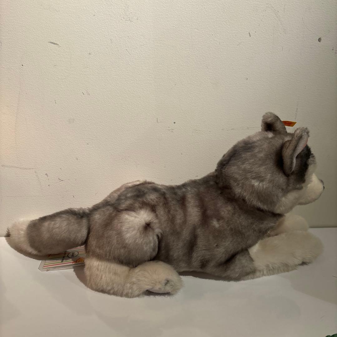 シュタイフ　ハスキー　犬　ぬいぐるみ