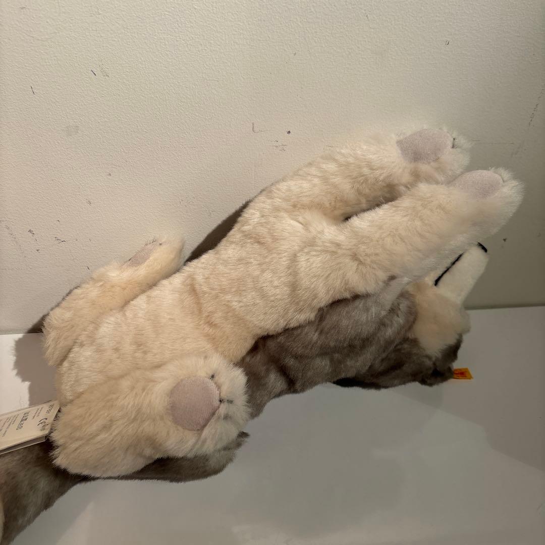 シュタイフ　ハスキー　犬　ぬいぐるみ