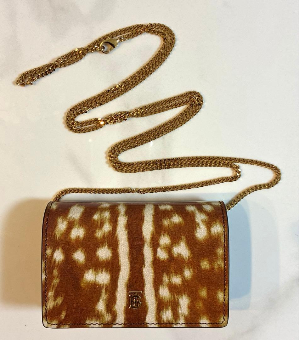 【美品】BURBERRY TBウォレット チェーン付き　バーバリー