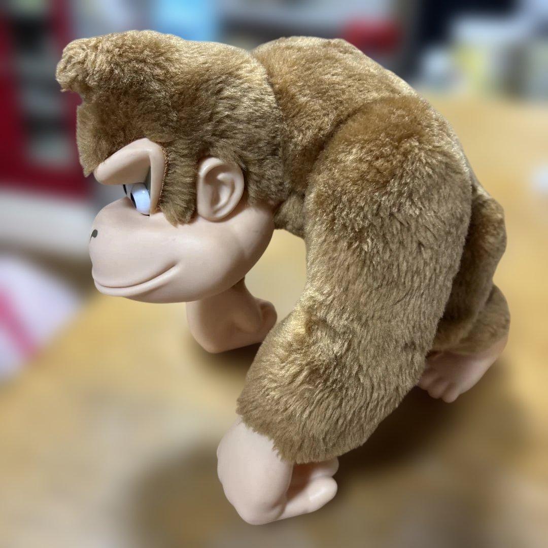 希少品 1994年 アクションポーズ 特大ドンキーコング ソフビ レトロ