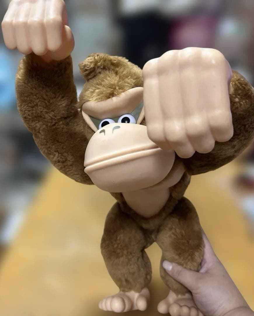 希少品 1994年 アクションポーズ 特大ドンキーコング ソフビ レトロ