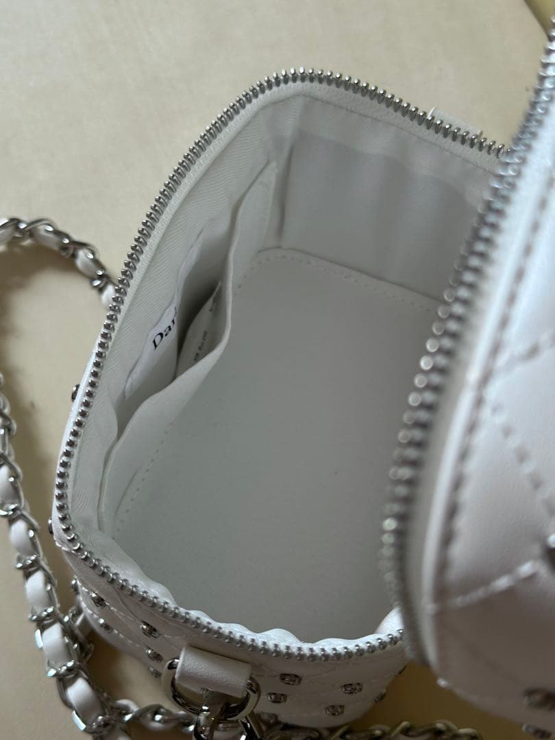 Darichi/キルティングビジュースクエアミニバッグ