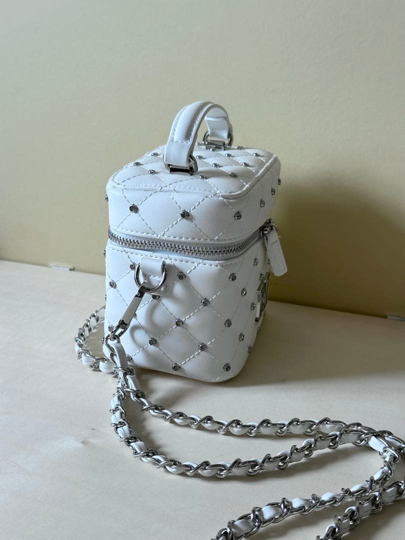 Darichi/キルティングビジュースクエアミニバッグ