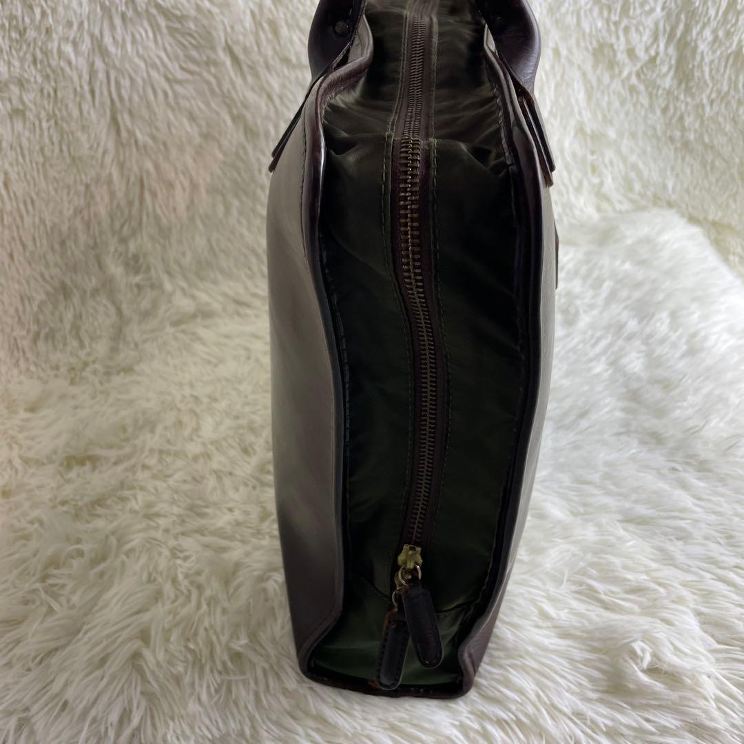 フェリージ 9884 ビジネスバッグ オールレザー ダークブラウン A4収納可