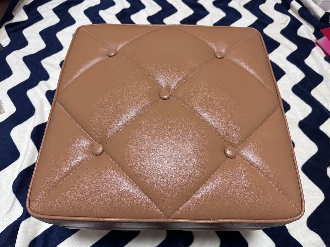 【値下げ】カリモク60 オットマン　スツール　キャメル