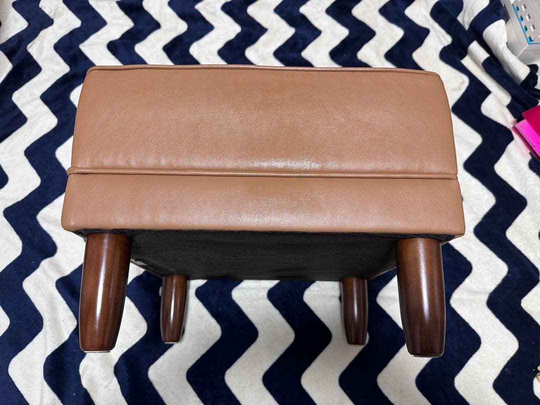 【値下げ】カリモク60 オットマン　スツール　キャメル