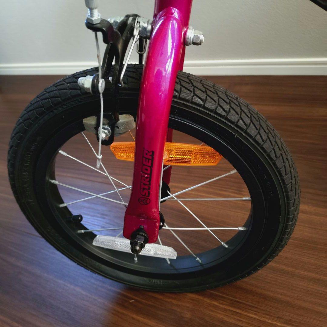 たのメル便【美品】STRIDER14xストライダー フューシャピンク スタンド付