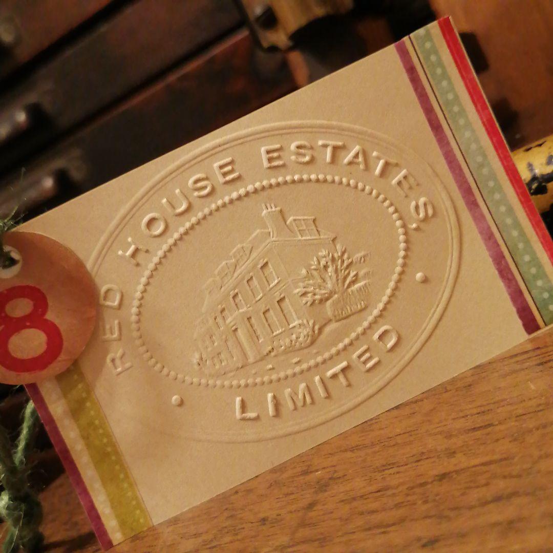 「再値下げ致しました」英国製アンティーク エンボッサー☆スタンプ☆カード☆はんこ