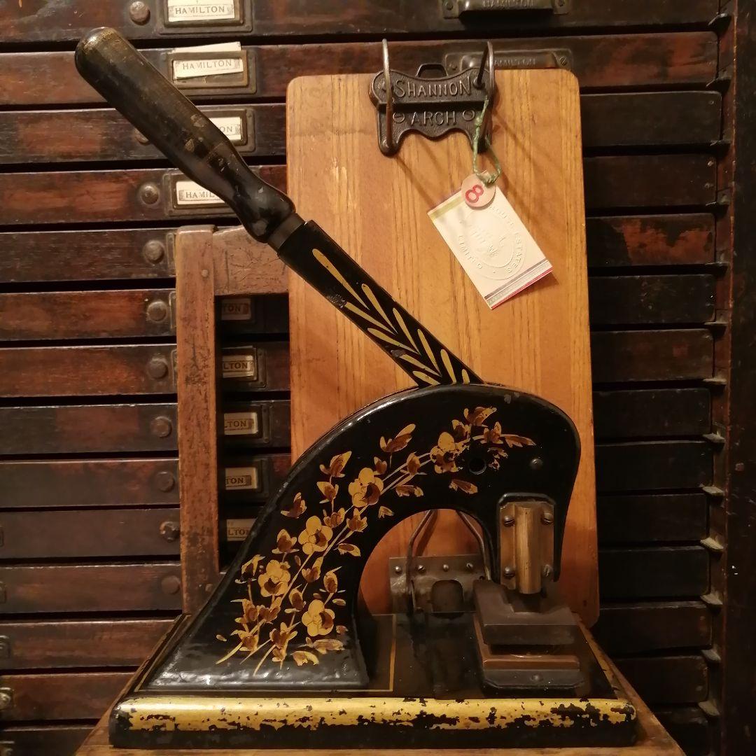 「再値下げ致しました」英国製アンティーク エンボッサー☆スタンプ☆カード☆はんこ