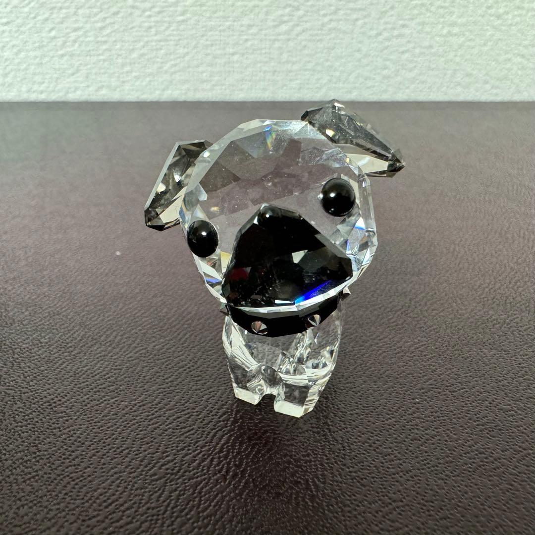 廃盤 SWAROVSKI スワロフスキー パグ 犬 置物 インテリア 小さ可愛い