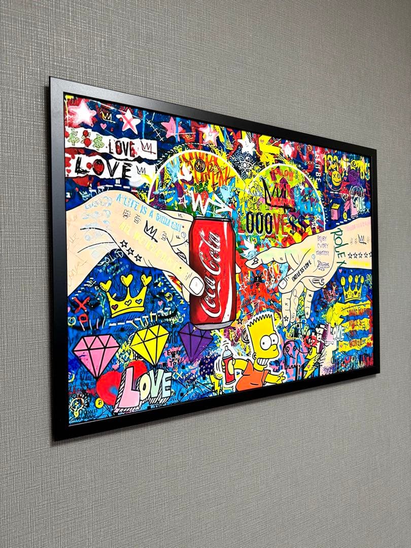 No.236フレーム付きキャンバスアート　ブランドアートポスター　インテリア絵画