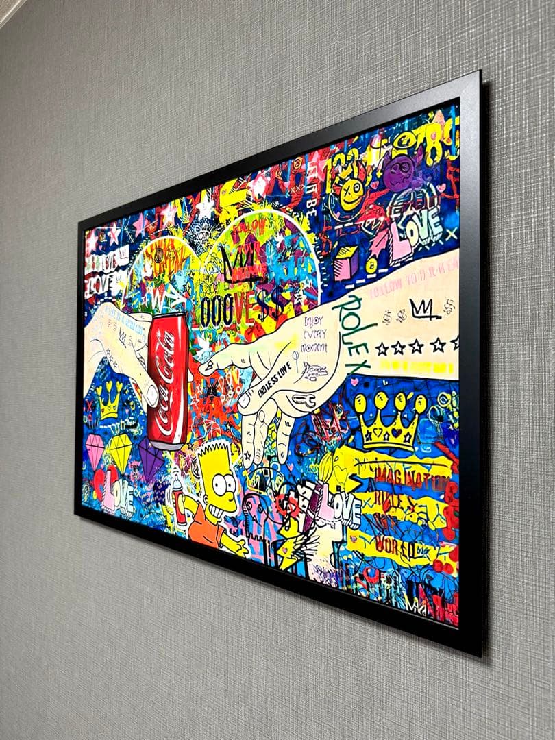 No.236フレーム付きキャンバスアート　ブランドアートポスター　インテリア絵画