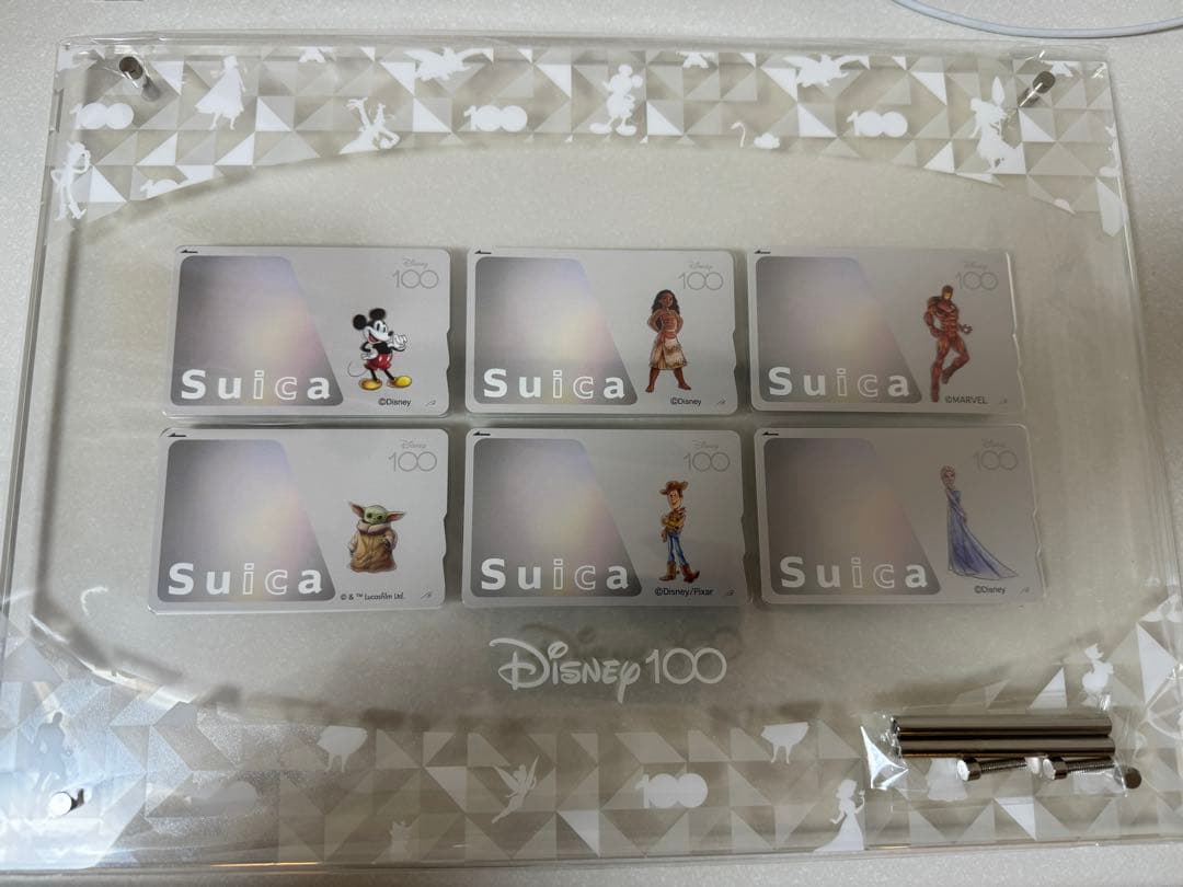 ディズニー100周年記念Suica６枚セット