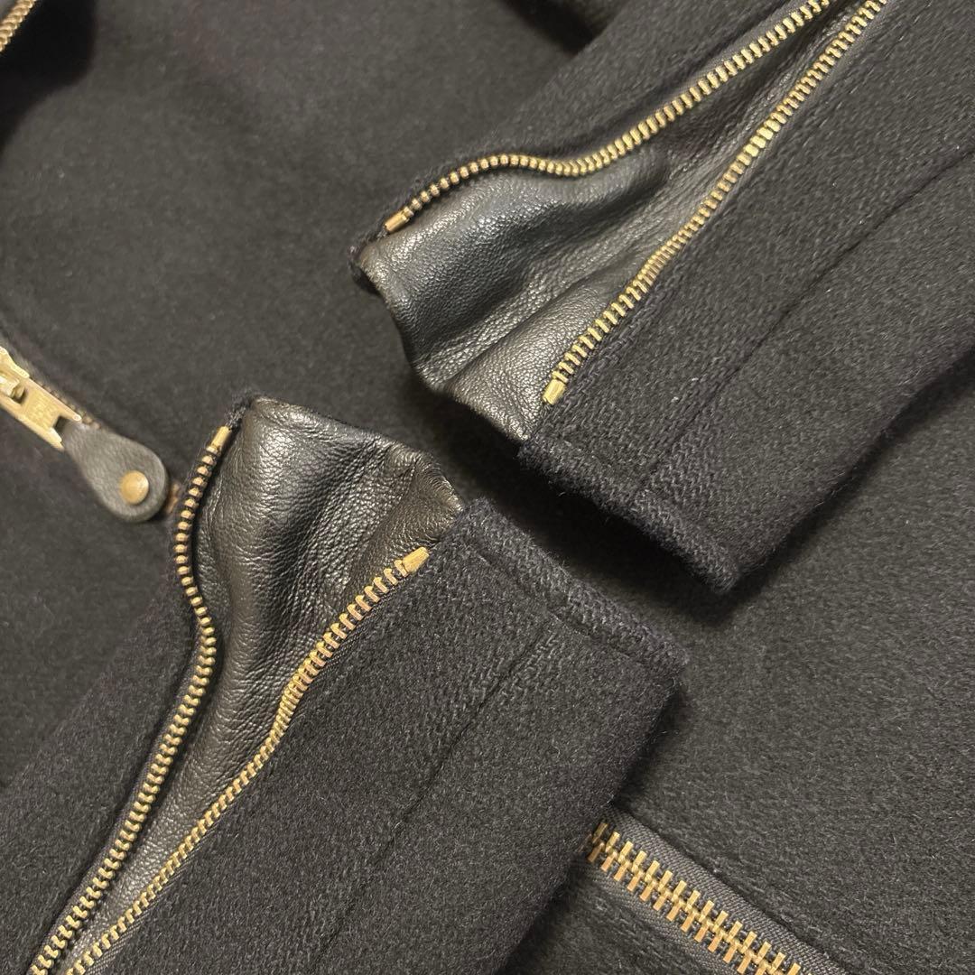 Schott ショット USA製 ウール ライダースコート シングル ブラック