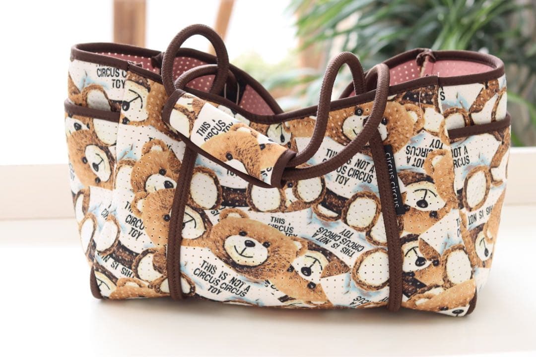新品circus circus Toy Bear ネオプレーントートキャリーM