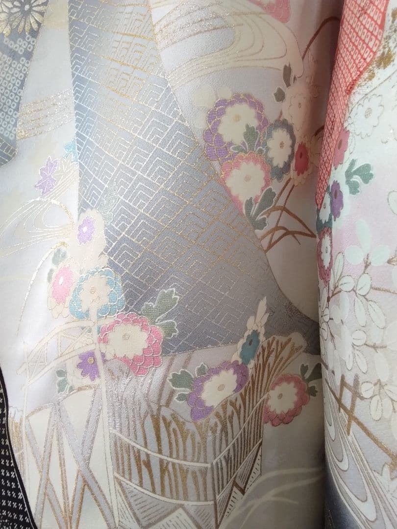 振袖フルセット、正絹振袖、半襟重衿、帯揚帯締め、帯襦袢、ガード加工落款≦