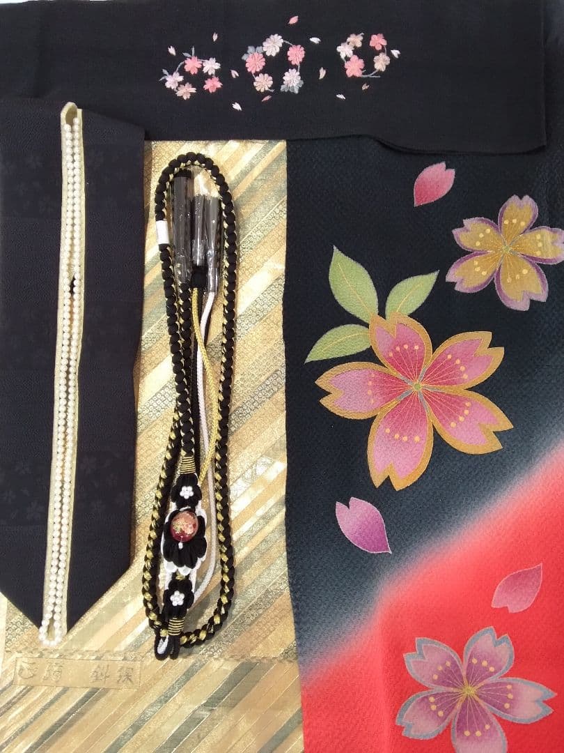 振袖フルセット、正絹振袖、半襟重衿、帯揚帯締め、帯襦袢、ガード加工落款≦