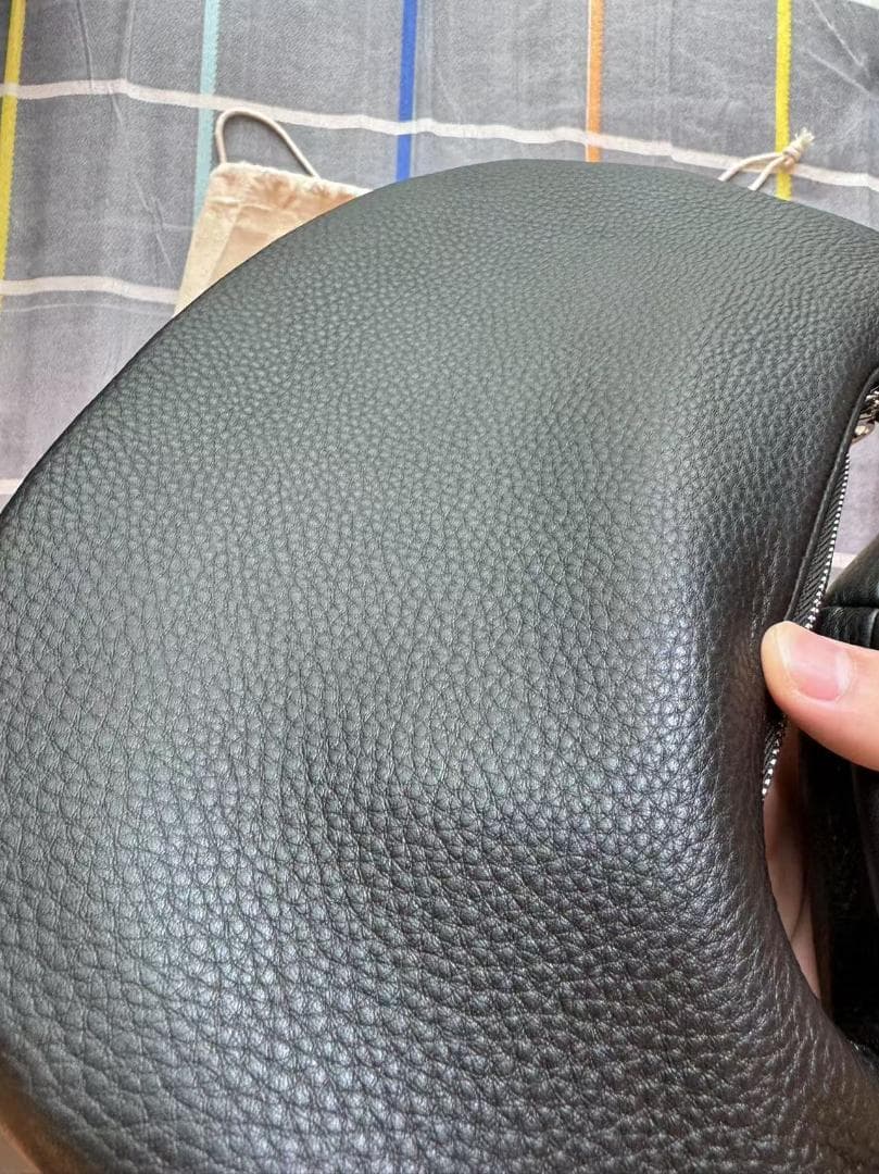 即日発送 AETA 黒 レザー ハンドバッグ Mサイズ