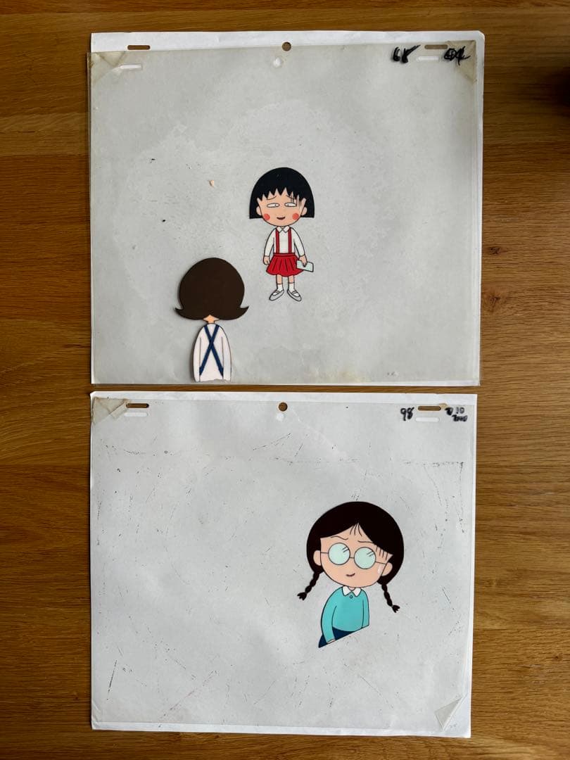 【セル画】ちびまる子ちゃん2枚セット まる子とたまちゃん