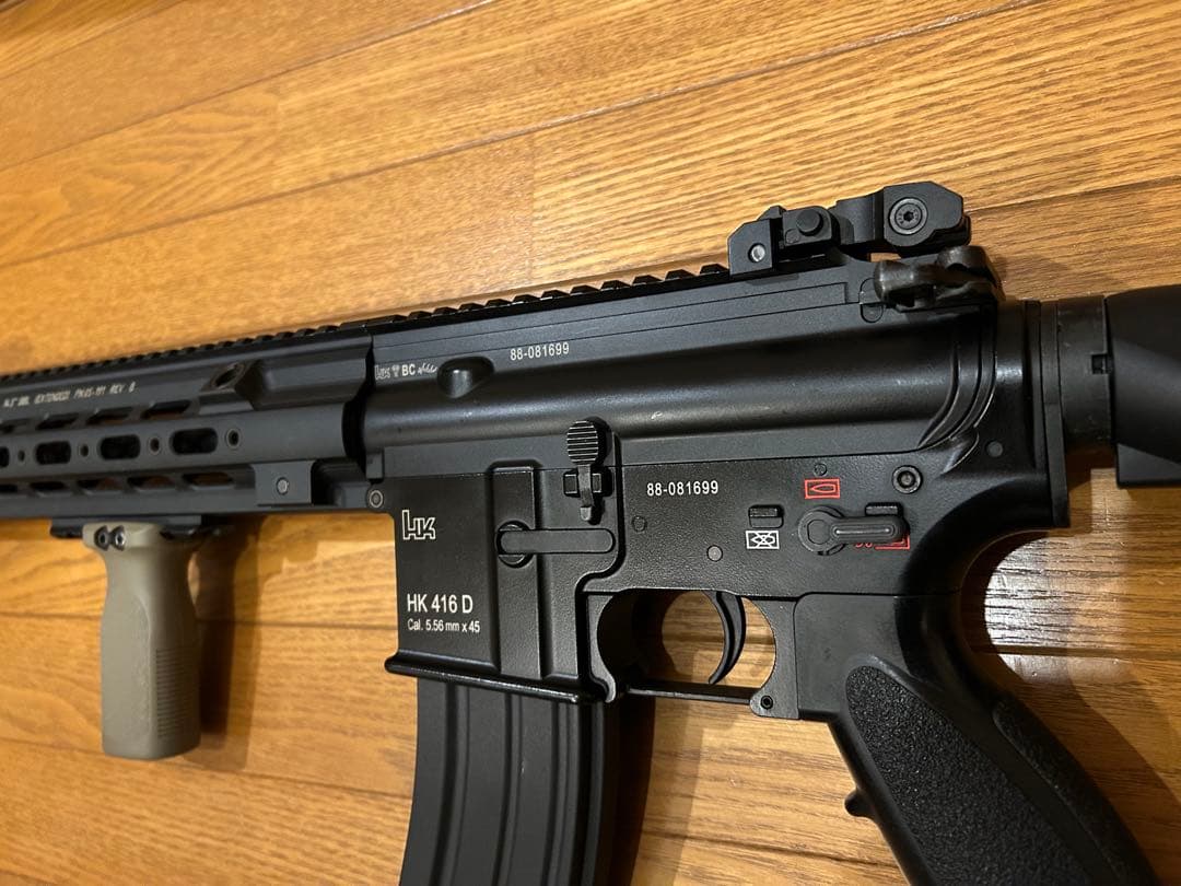 東京マルイ製次世代電動ガン、内部メンテナンス、ロアレシーバレーザ刻印追加