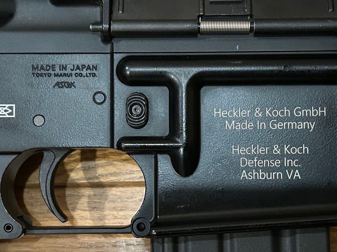 東京マルイ製次世代電動ガン、内部メンテナンス、ロアレシーバレーザ刻印追加