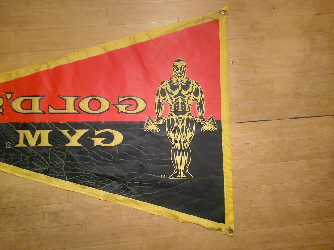 ボディビル,プロレス,格闘技★GOLD'S GYM ゴールドジム バーナー 旗