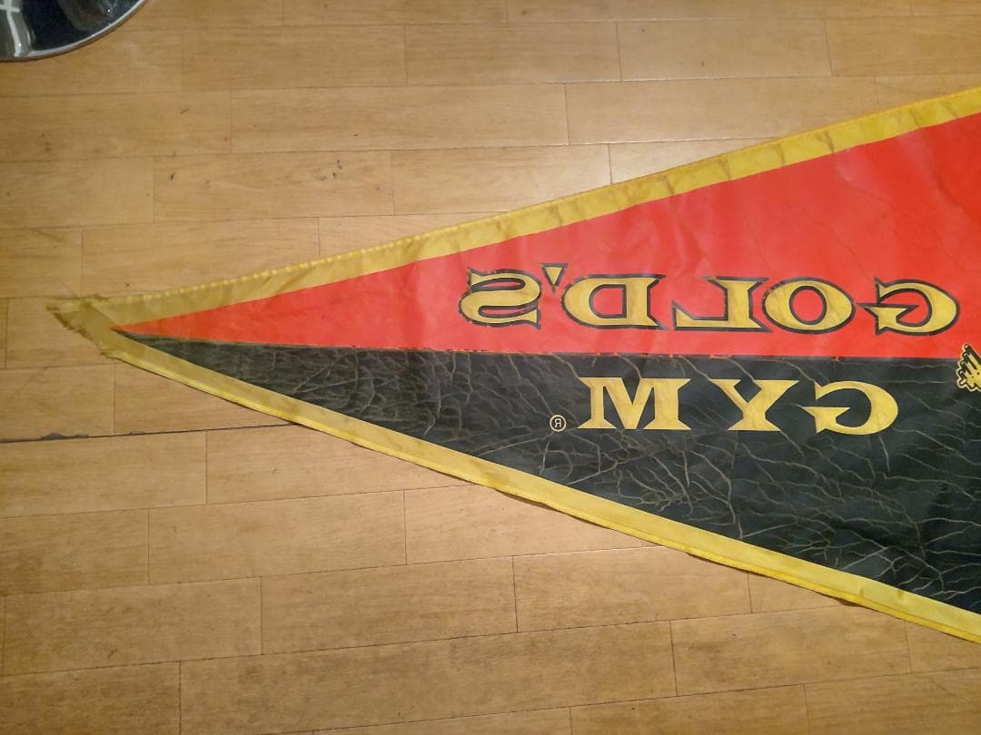 ボディビル,プロレス,格闘技★GOLD'S GYM ゴールドジム バーナー 旗