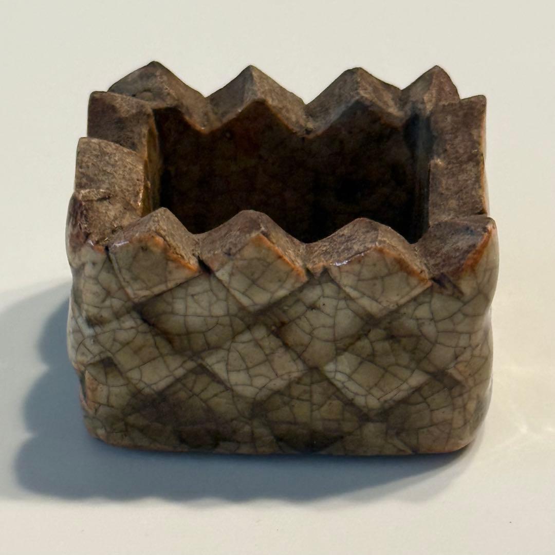 茶山★盆栽鉢★植木鉢★陶芸★園芸★盆栽★落款★裏印★骨董品★品野茶山★浅井要四郎