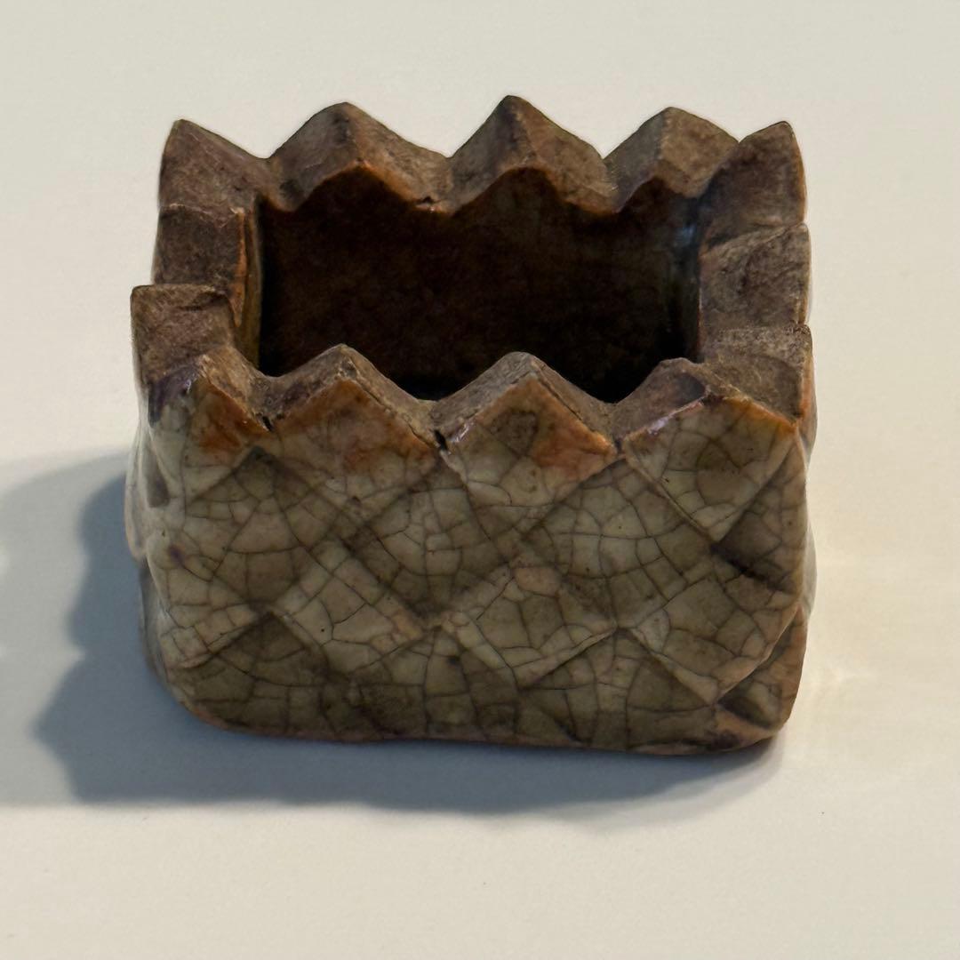 茶山★盆栽鉢★植木鉢★陶芸★園芸★盆栽★落款★裏印★骨董品★品野茶山★浅井要四郎