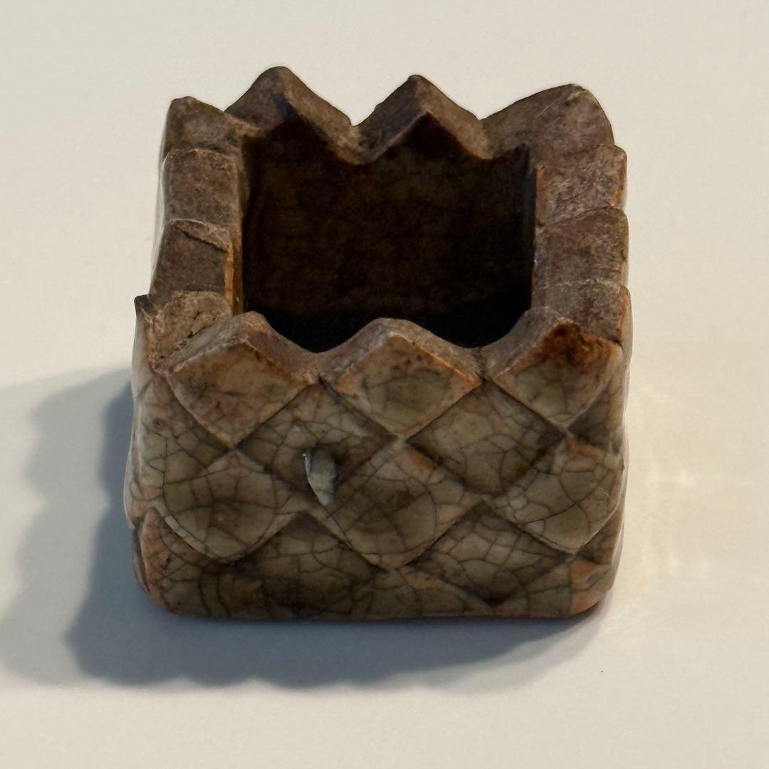 茶山★盆栽鉢★植木鉢★陶芸★園芸★盆栽★落款★裏印★骨董品★品野茶山★浅井要四郎